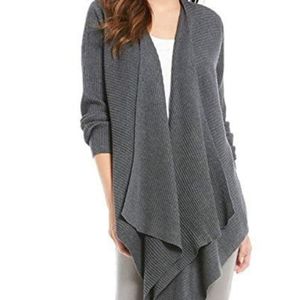 Eileen Fisher Grey Angle Front Cardigan Sz 1X NEW
